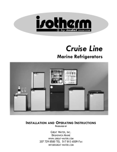 Isotherm Cruise (and ASU) instruction manual