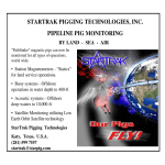 STARTRAK PIGGING TECHNOLOGIES, INC. PIPELINE PIG