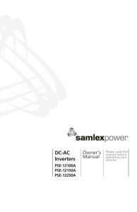 DC-AC Inverters - Samlex America
