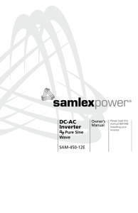 DC-AC Inverter - Samlex America
