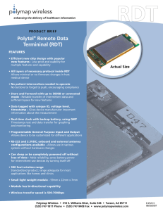 Polytel® Remote Data Termininal (RDT)