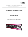 Specification of Soneil Battery Charger MODEL: 5807SR 60V5A