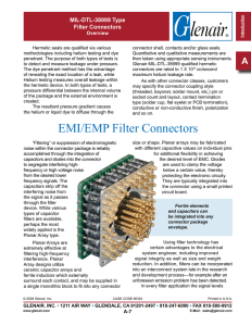 EMI/EMP Filter Connectors