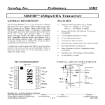 Novalog, Inc. Preliminary SIRF SIRFIR™ 4Mbps IrDA