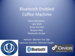 Bluetooth Enabled Coffee Machine