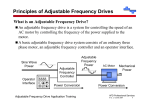 Basic Principles of Adjustable Frequency Drives