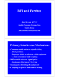 RFI and Ferrites