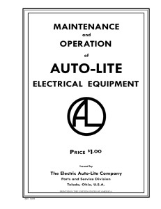 Autolite Generator Maintenance