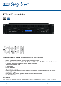 STA-1400 - Amplifier