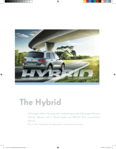 VW Touareg Hybrid Emergency Response Guide