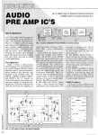 Audio PreAmp ICs