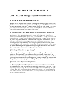 RELIABLE MEDICAL SUPPLY CPAP / BILEVEL Therapy Frequently