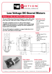 Low Voltage DC Geared Motors