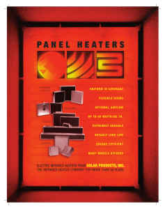 Solar Procuts Panel Heater Brochure 2007 print