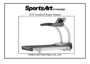 T670 Error Message - SportsArt Fitness