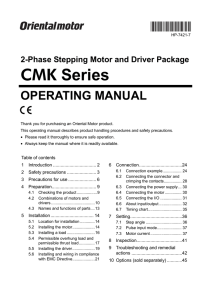 2-Phase Stepping Motor and Driver Package CMK
