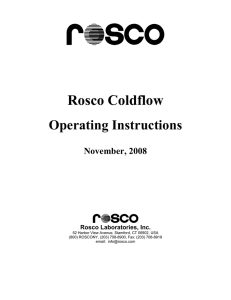 Manual - Rosco Coldflow