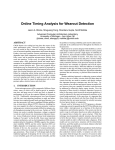 Online Timing Analysis for Wearout Detection - CCCP