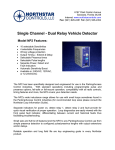 Single Channel - Dual Relay Vehicle Detector