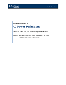 AC Power Definitions - Chroma Systems Solutions, Inc.