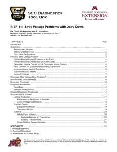 R-EF-11: Stray Voltage Problems with Dairy Cows