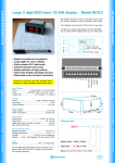 Large 2 digit BCD input 1/8 DIN display - Model BCD-2