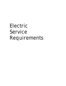 Electric Service Requirements - Benton Rural Electric Association