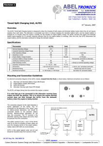 ABELtronics ALT01 - Split Charger Specifications