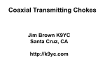 Coaxial Transmitting Chokes