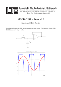 Tutorial 3 - Lehrstuhl für Technische Elektronik