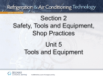 Section 2 Safety, Tools and Equipment, Shop Practices