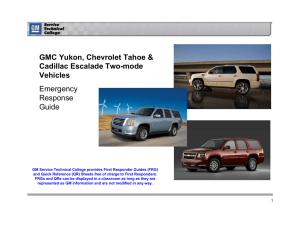 GMC Yukon, Chevrolet Tahoe &amp; Cadillac Escalade Two-mode Vehicles Emergency