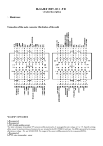 IGNIJET 2007- DUCATI 1. Hardware - detailed description
