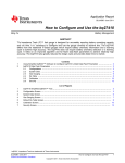 How to Configure and Use the bq27410 Application Report