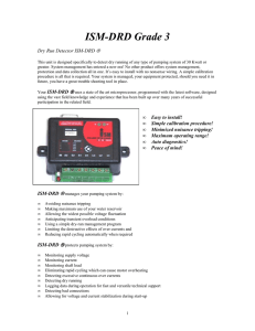 ISM-DRD Grade 3 Dry Run Detector ISM-DRD