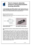 How to measure absolute pressure using piezoresistive sensing elements AMSYS