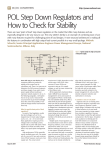 POL Step Down Regulators and How to Check for Stability DC/DC CONVERTERS