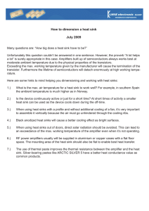 How to dimension a heat sink July 2009