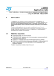 AN3964 Application note How to design a simple temperature measurement application