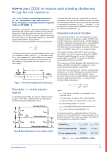 How to use a CCC01 to measure cable shielding effectiveness