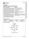 LF198JAN Monolithic Sample-and-Hold Circuits Monolithic General Description