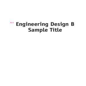 Engineering Design B Sample Title [ftp_tt]