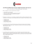 (A6) Electrical/Electronic Systems Sample Questions and Answers