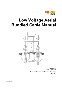 Low Voltage Aerial Bundled Cable Manual  Prepared by