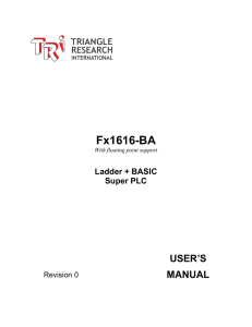 Fx1616-BA USER’S MANUAL