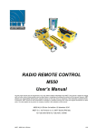 RADIO REMOTE CONTROL M550 User’s Manual