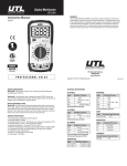 Digital Multimeter Instruction Manual UTLDM1 English