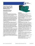 Model DFEK 60 Hz Diesel Generator Set EPA Emissions Description Features