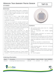 Wireless Task Ambient Photo Sensor 21 Series