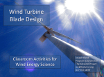 Wind Turbine Blade Design Classroom Activities for Wind Energy Science